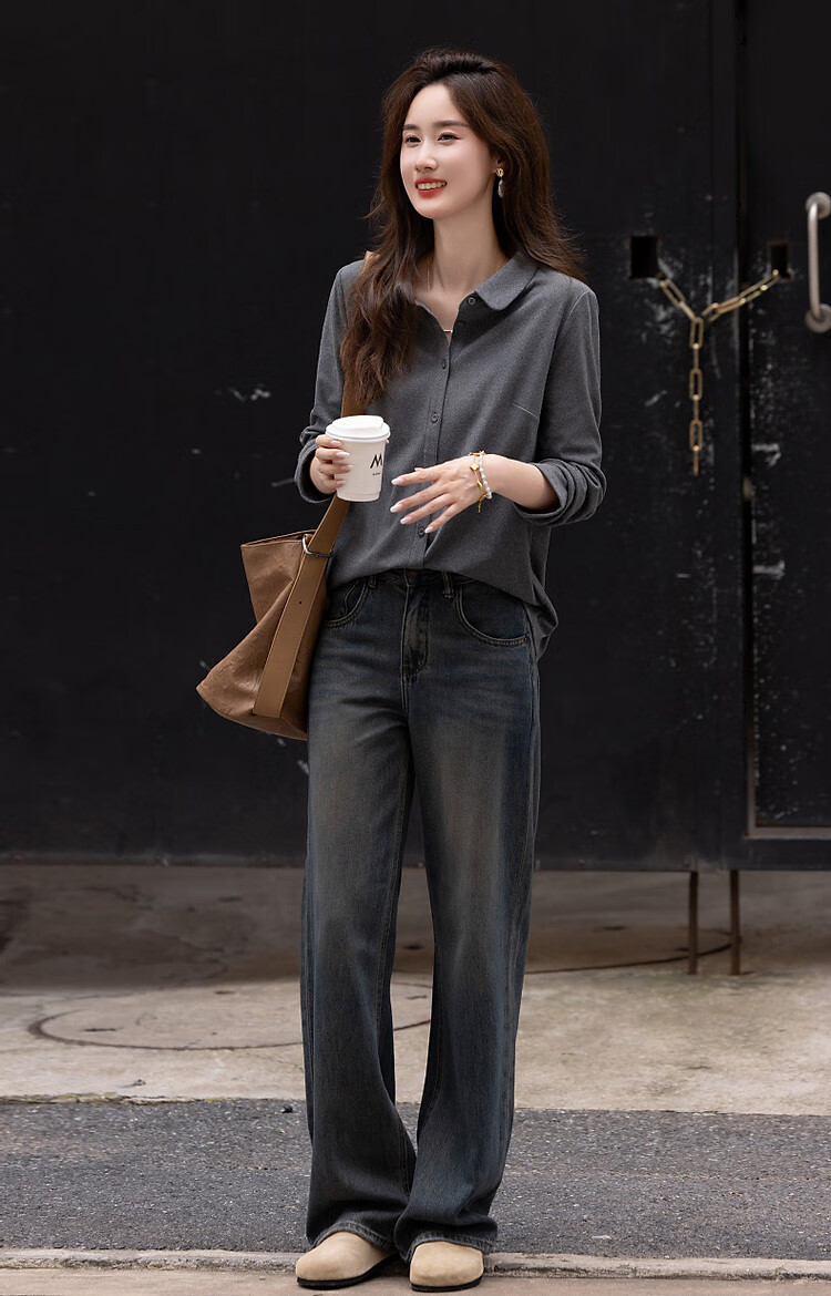 Dme [Luiri Xiaoxiang] Spring And Autumn French Yton Collar Moisturizing Warm Shirt Long Sleeve Elegant Blouse Women's Top 15