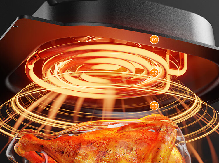 Joyoung 5L Multifunctional Smart Air Fryer Large Capacity Oil-Free Fryer KL45-VF501 8