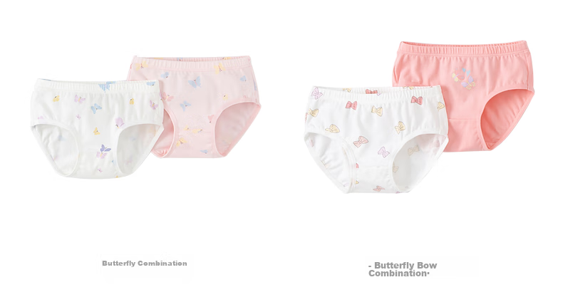 DAVE & BELLA [Two-Pack] Girls' Underwear, Baby Triangle Panties, Children's Underwear, Big Kids' Comfortable Panties 7