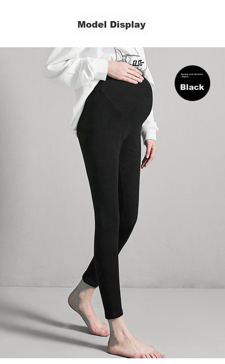 JOYNCLEON Maternity Pants, Spring And Autumn Style, Leggings for Outdoor Wear, Sports Yoga Casual Trousers, Black XXL, Jyk169925 11