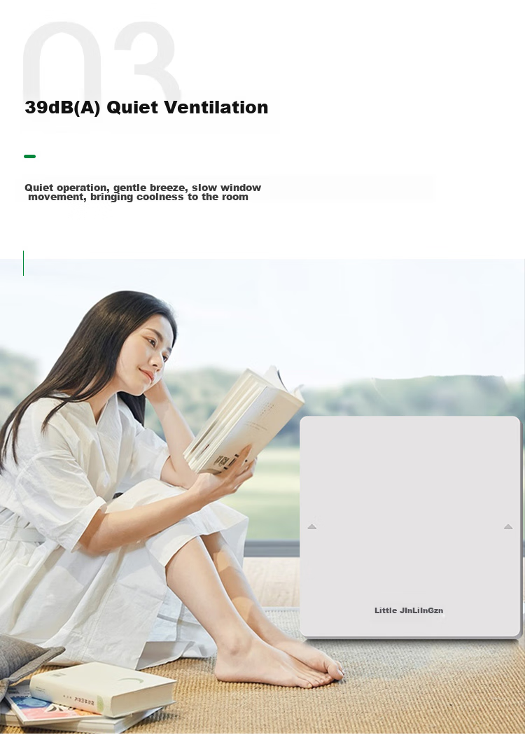 JINLING Exhaust Fan, Window-Mounted Pressure-Driven Ventilation Fan, Kitchen And Bathroom Air Exchange Fan, APC15-2 7