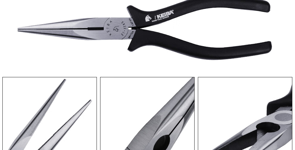 KEIBA Japanese Imported Needle-Nose Pliers, Electrician's Long-Nose Pliers, Terminal Crimping Pliers, Cutting And Bending Pliers T-346S 7