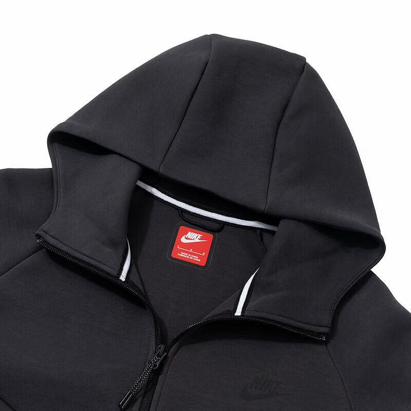 NIKE Men's Spring And Autumn Hooded Jacket, Casual Sports HV0950-060 Black, Size M 3