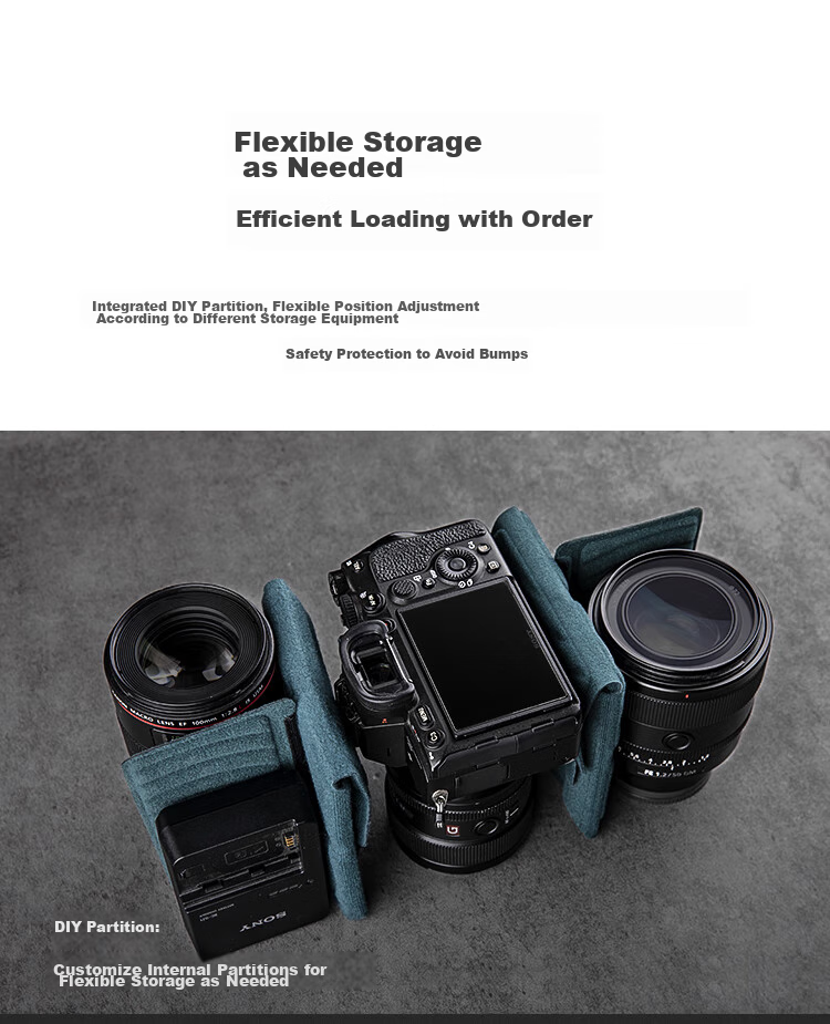 PGYTECH Dandelion Shoulder Bag, OneMo Camera Bag, DSLR Crossbody Bag, Fuji Nikon Canon Camera Bag, Stabilizer Storage Bag, OneMo Sling Shoulder Bag, 7L Camouflage Gray 4