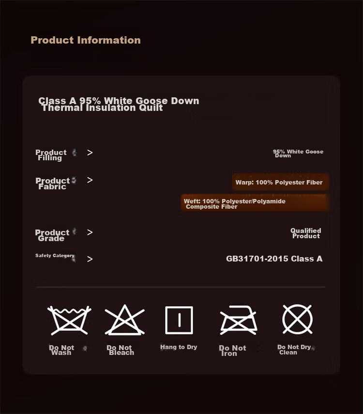 Wangyiyanxuan Goose down Comforter, 95% White Goose Down, Class A Quiet And Warm Winter Quilt, 600g, 150*200cm 12