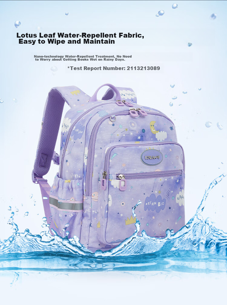 KALA·Y Backpack, Ultra-Light Outdoor Travel Bag for Primary School Students, Suitable for Grades 1-3 Children, Lightweight Casual Backpack for Boys And Girls 11