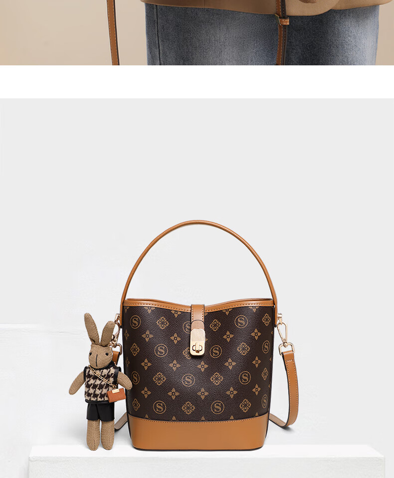 Aiqinghai Handbag, Women's Shoulder Crossbody Bag, Tote Water Bucket Bag, Luxury Brand, Birthday And Mother's Day Gift, Practical Present for Mom 4
