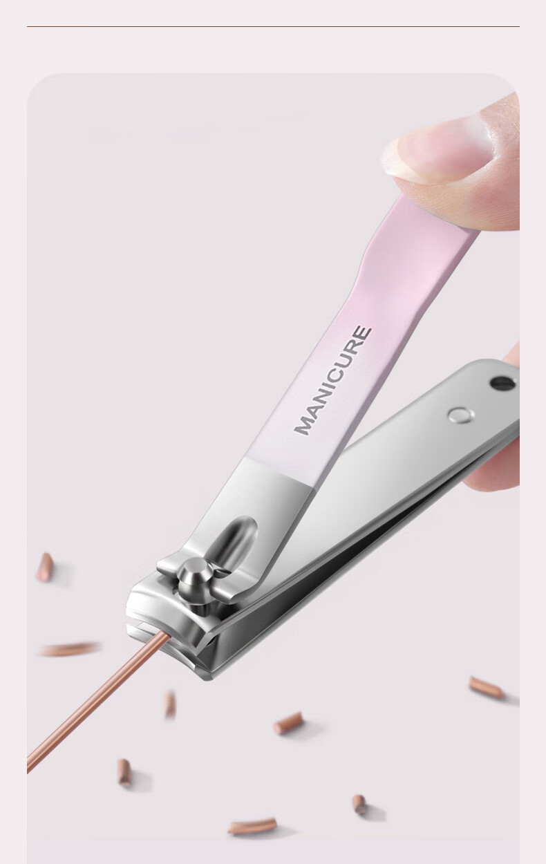 Bingyou Nail Clipper Set 4 Pieces: Nail Clippers, Diagonal Nail Nippers, Pedicure Knife, Nail File, Nail Grinder File 7