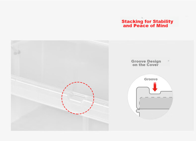 TENMA Plastic Clothing Storage Box, Car Storage Box 45 Liters, Transparent Lox Organizer Box 530L 9