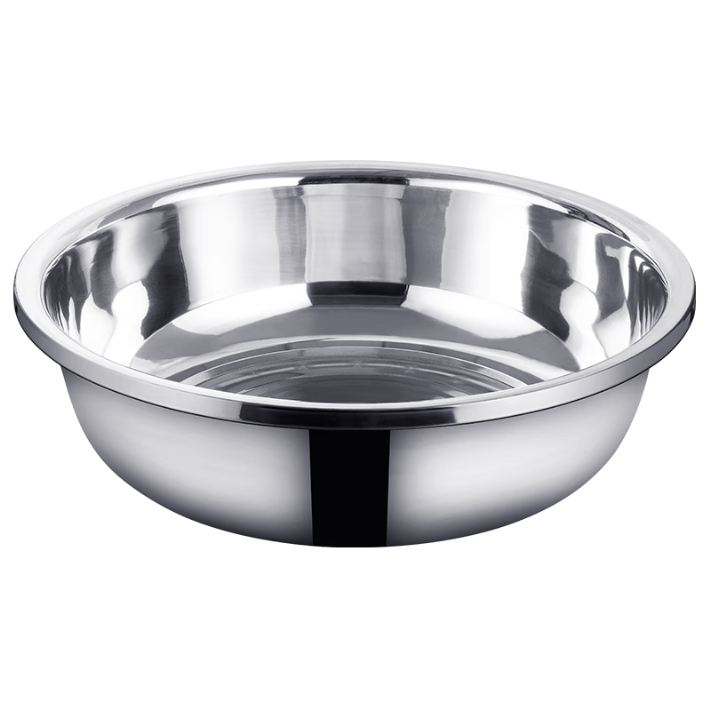 Jinyaoshi Stainless Steel Large Basin, 60cm Extra-Large, Thickened, for Washing Vegetables, Clothes, Bathing, Versatile Cooking Basin, GK-600DP