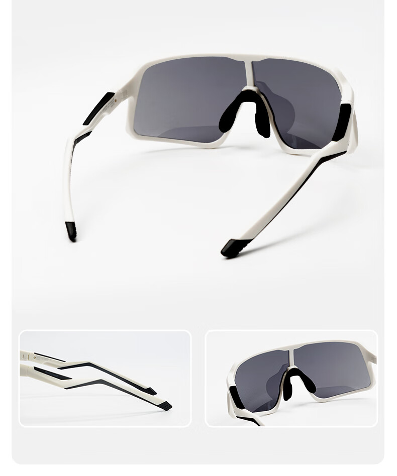 Honeywell Cycling Glasses, Hiking Sports Goggles, Mountain Biking Sunglasses, White Sports Cycling Goggles 2