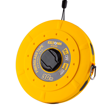 KELTONN Tape Measure, Flexible Ruler, 50 Meters Fiber Reel Tape Measure, Retractable Ruler, Large Range Engineering Measuring Tape KT3150