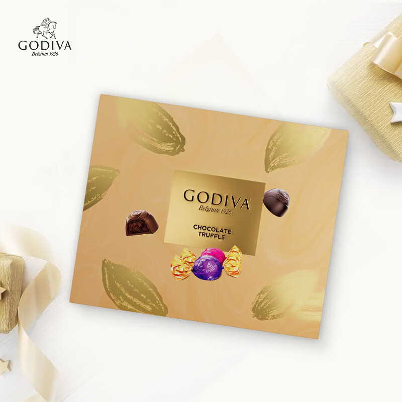 歌帝梵（Godiva）松露形巧克力高端礼盒16颗160g 下午茶 休闲零食 伴手礼节日礼物 
