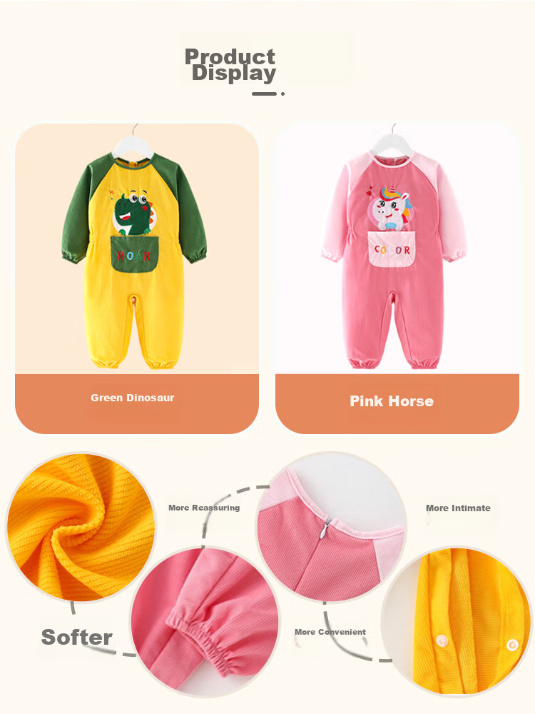 9I9 Baby Coverall, Autumn And Winter Thickened, Outer Wear, Full-Body Integrated Romper, Anti-Dirt, Water-Resistant Protective Clothing for Infants, A169 11