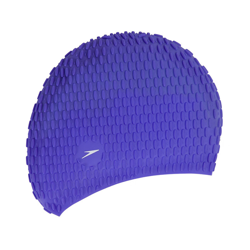 Шапочка для плавания Speedo Adult Silicone Bubble Cap, комфортная, водонепроницаемая, с защитой ушей, модная, фиолетовая