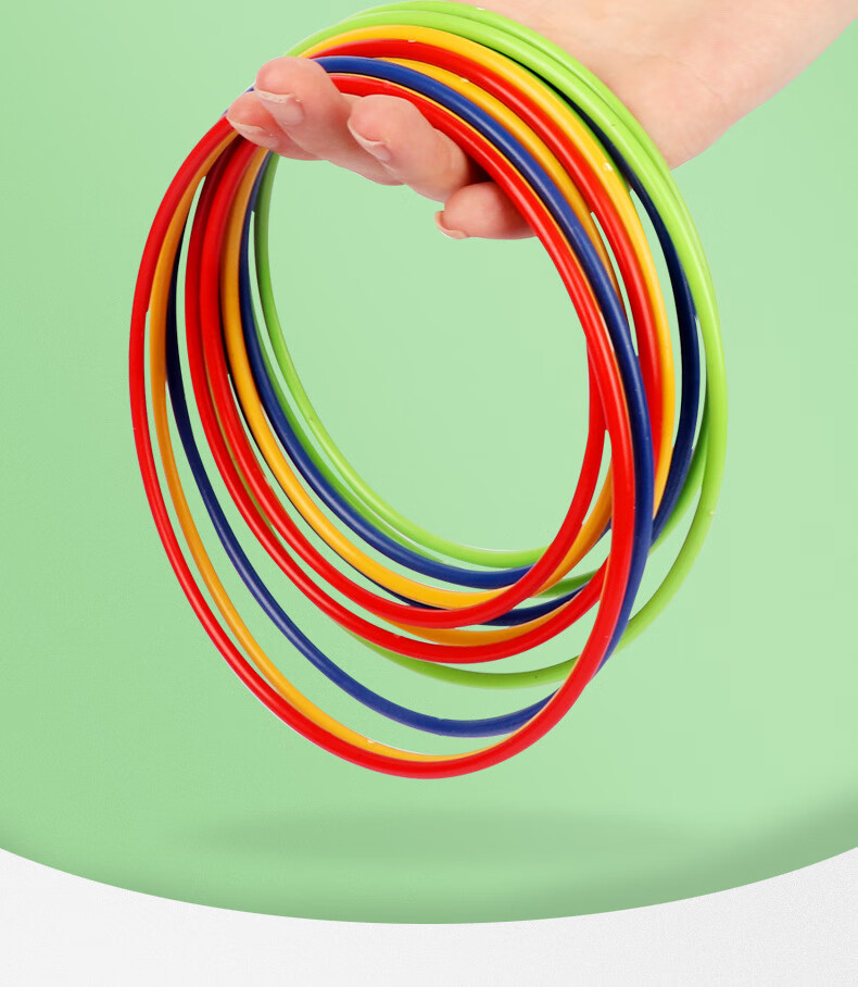 Huashimeng Ring Toss Toy, Night Market Stall Game, Children's Play, Wedding Plastic Ring Toss Prize, 30 Pieces 8