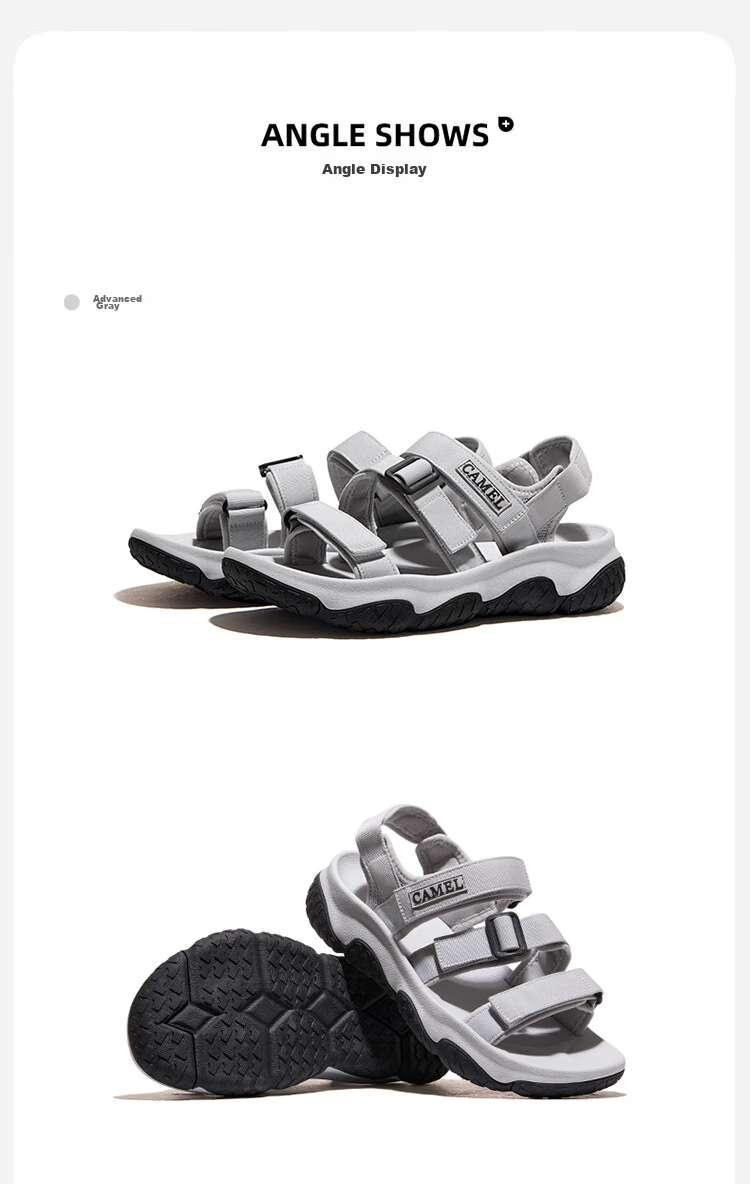 CAMEL Summer Outdoor Velcro Sandals for Men And Women, Quick-Drying Water Shoes for Stream Trekking And Beach, F24B162020 6