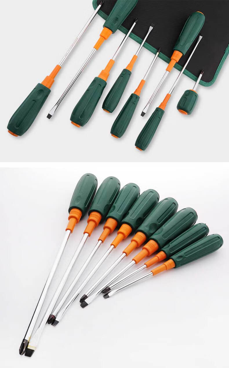 GREENER Magnetic Screwdriver Set with Phillips And Flathead Bits, Household Repair Tool Kit, 8-Piece Set 7