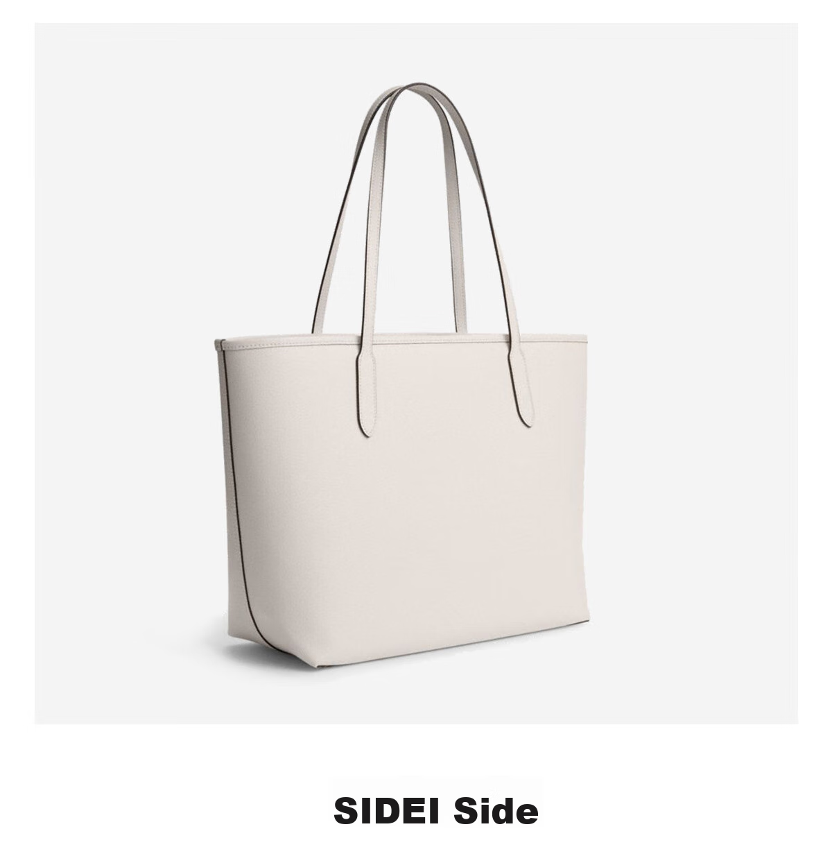 COACH [Brand Direct Supply] Women's Large Shoulder Tote Bag, White Leather CR111IMCHK, New Year Gift 6
