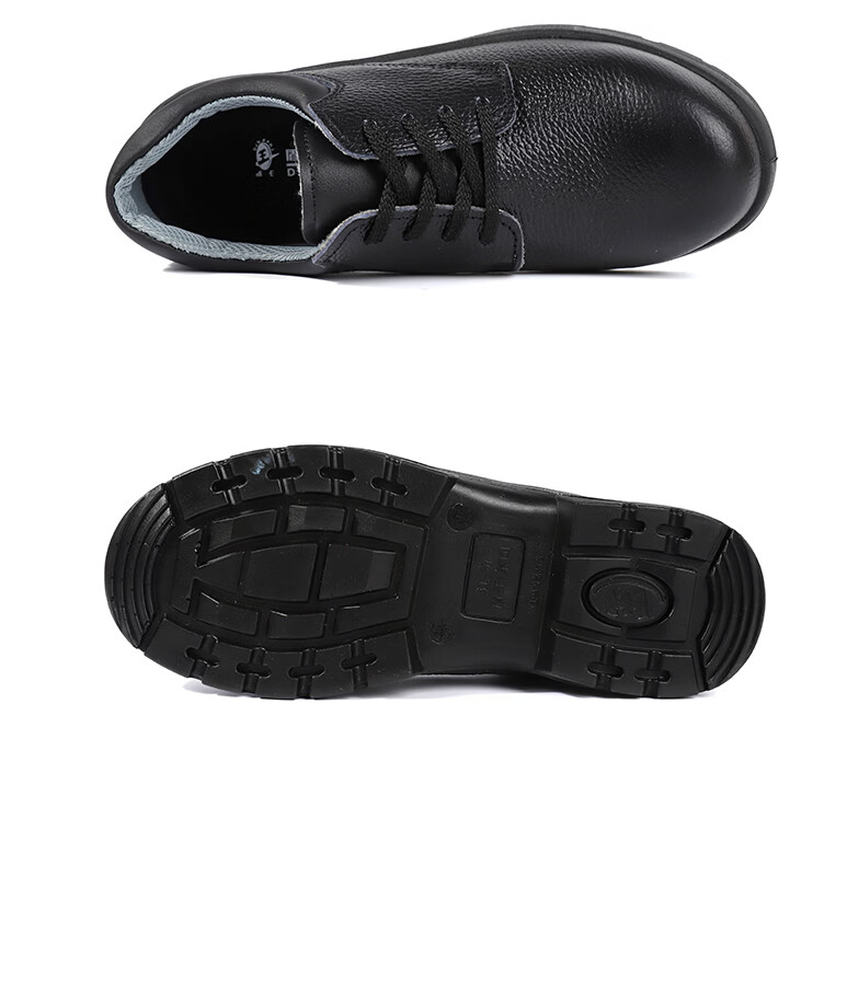 DUNWANG Safety Shoes 1391 Insulated 10kV Electrician Shoes National Grid High Voltage Resistant Anti-Electric Shock Lightweight Safety Leather Work Shoes Non-Slip Wear-Resistant Size 42 1
