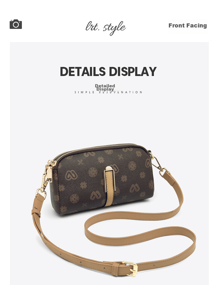 Laorentou Ladies Handbag, Large Capacity, Monogram Shoulder Bag, Crossbody Bag, Phone Pouch, Small Purse, Valentine's Day Gift 14