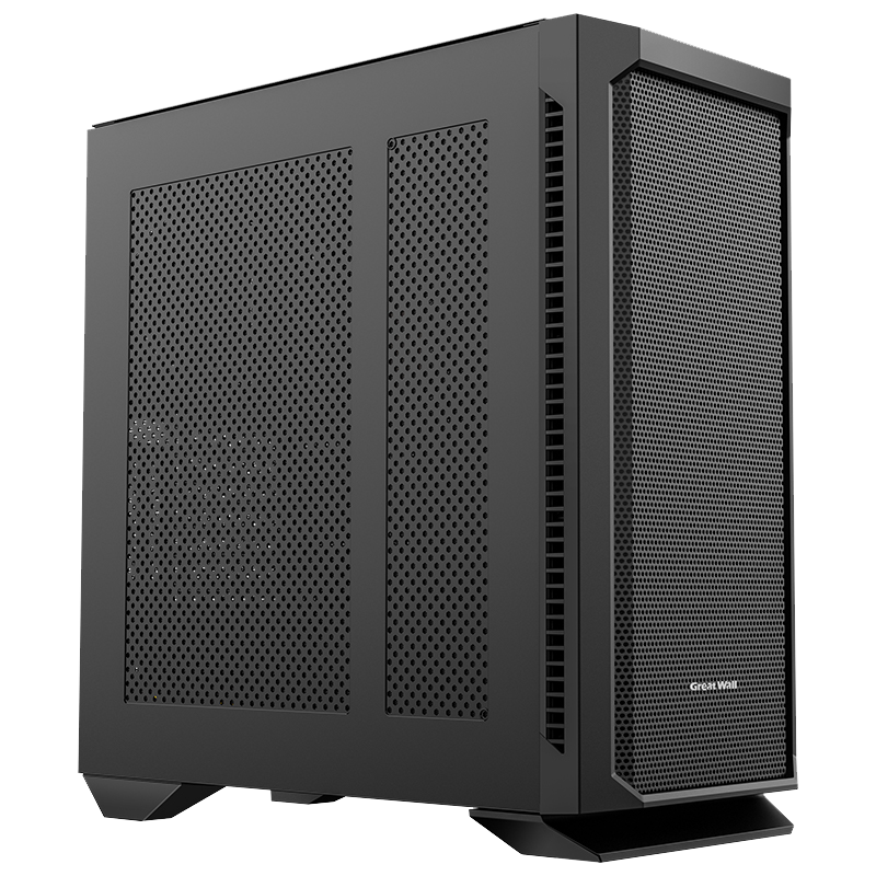 Great Wall Iron Curtain H503B Iron Side Panel Computer Case (Dual 20cm Fan Positions / 0.8mm Thick Side Panel / 360mm Water Cooling Position / Fine Steel Mesh Panel / 7 Hard Drive Bays / 5090 Graphics Card)