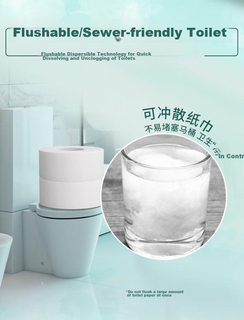 Weiyimei Large Roll Toilet Paper, 4-Ply, 400g*12 Rolls, Commercial Bulk Paper for Hotels And Bathrooms, Whole Box VJ7317 4