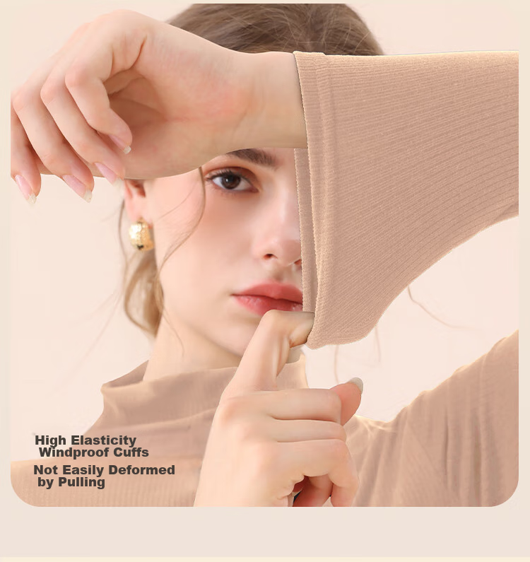 MiiOW Bird's Nest Protein Moisturizing Base Shirt, Women's Semi-Turtleneck, Autumn And Winter Inner Layer, Slim-Fit, High-Elastic Base Underwear, Thin Top 15