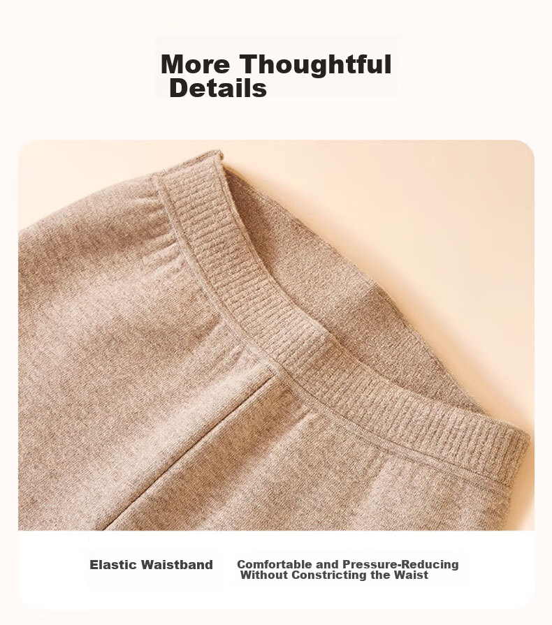 LangSha Men's Wool Pants [2026 Autumn New Arrival], Fleece-Lined Thick Inner Wear, German Cashmere Pants, Base Layer Warm Pants, Cotton Pants 19