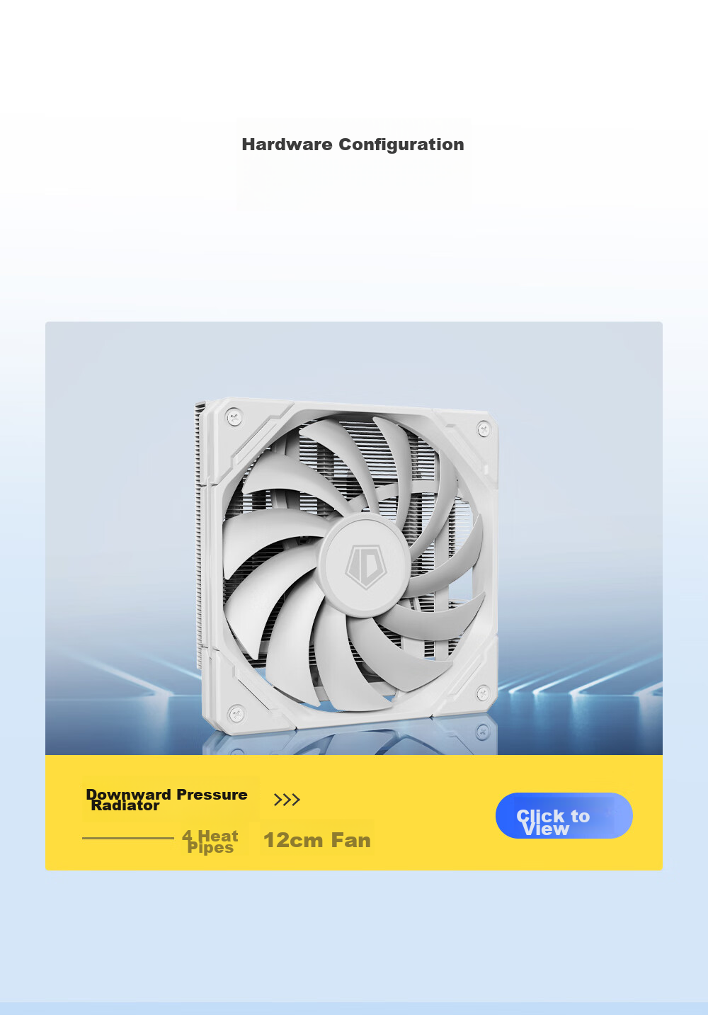 ID-COOLING 12CM Thin Fan, 12015 Non-Luminous Case Fan in White, Ultra-Thin 15mm Specification, Suitable for ITX Bottom-Mounted Computer Cooler Modification, TF-12015 7