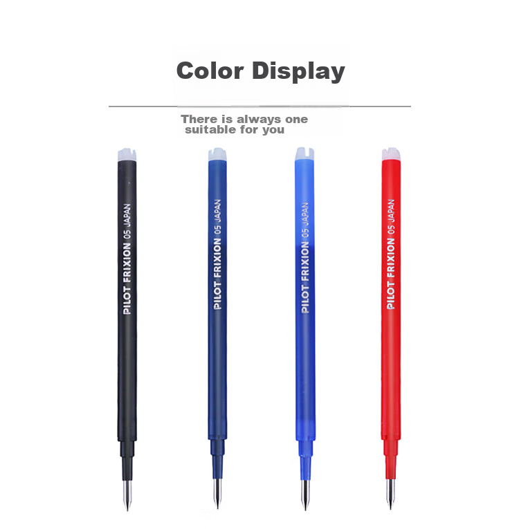 PILOT Erasable Gel Pen Refill for Signature Pens And Ballpoint Pens, Student Stationery Office Supplies (Compatible with LFBK-23EF) BLS-FR5 Red 0.5mm 7