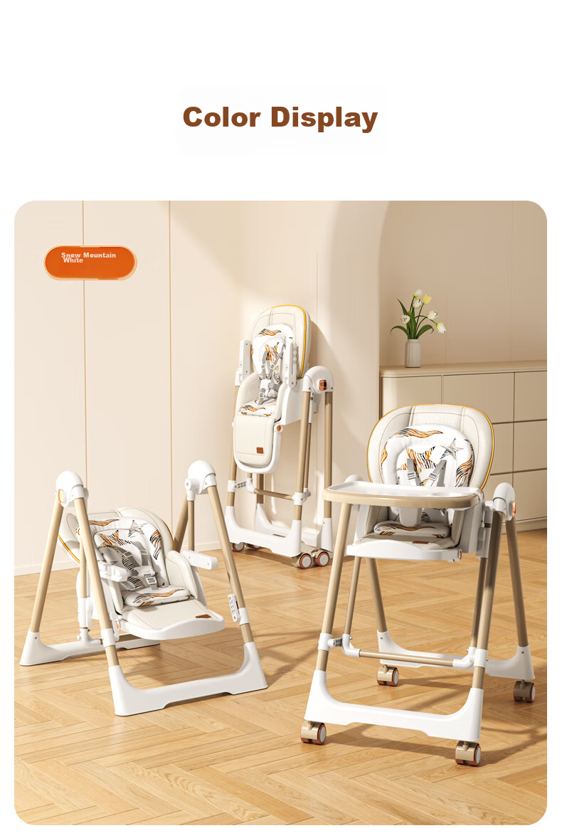 BeBeMorning Baby High Chair, Infant Feeding Chair, Foldable Dining Table And Chair Set, Lightweight Home Use Chair 15