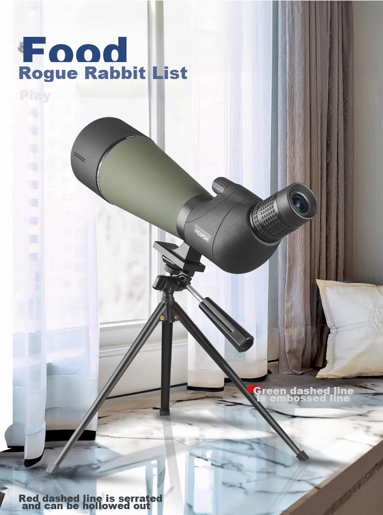 FEIRSH Monocular Telescope, High Definition, High Magnification, Large Aperture, Variable Magnification, Professional-Grade, Entry-Level, Low-Light Night Vision, Bird Watching, Moon Viewing, Target Shooting 28