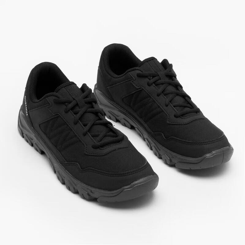 DECATHLON Men's NH50 Low-Top Outdoor Hiking Shoes, Lightweight, Non-Slip, Wear-Resistant, Black, Size 39-5038565 3