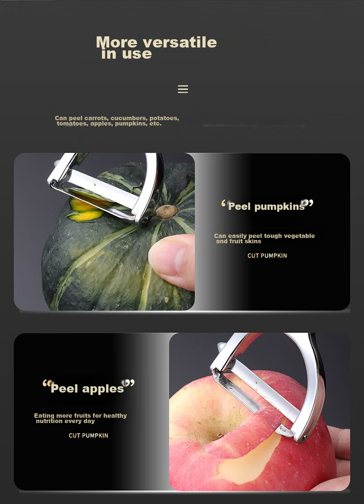 BJ Zinc Alloy Peeler Kitchen Potato Peeler Stainless Steel Peeling Tool Fruit And Melon Peeler 6