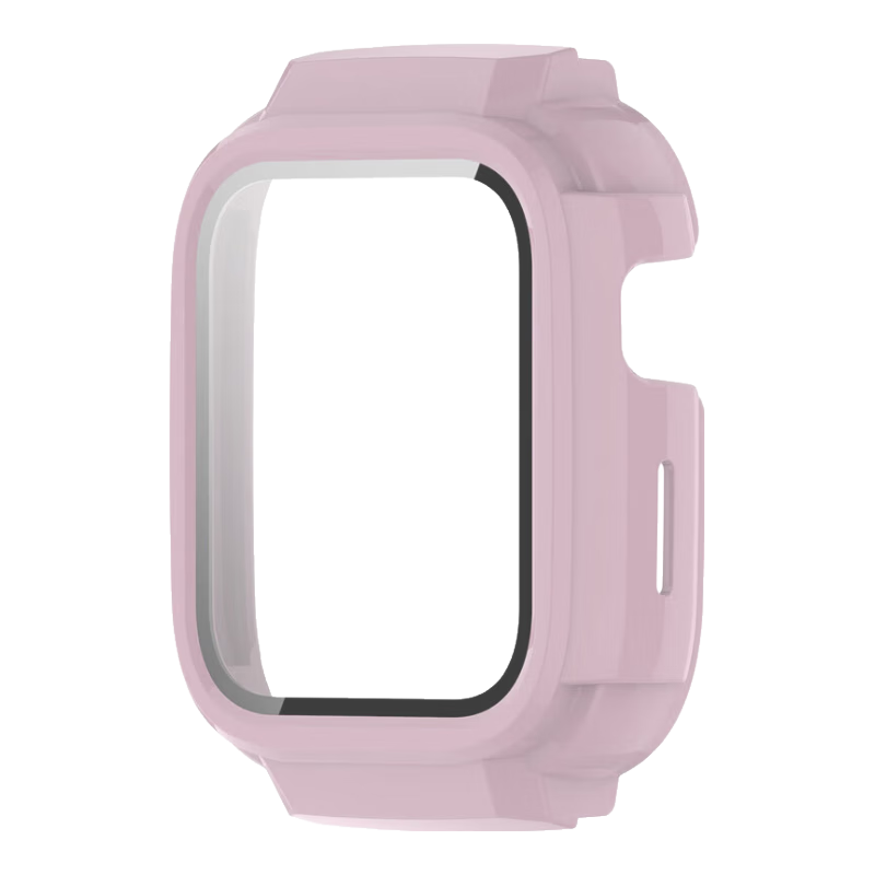 KMaxAI Compatible with Xiaoxun Children's Smartwatch T6C Case And Screen Protector, All-In Full Protection, Shockproof, Wear-Resistant, Slim-Fit, Cherry Blossom Pink Protective Film + Case