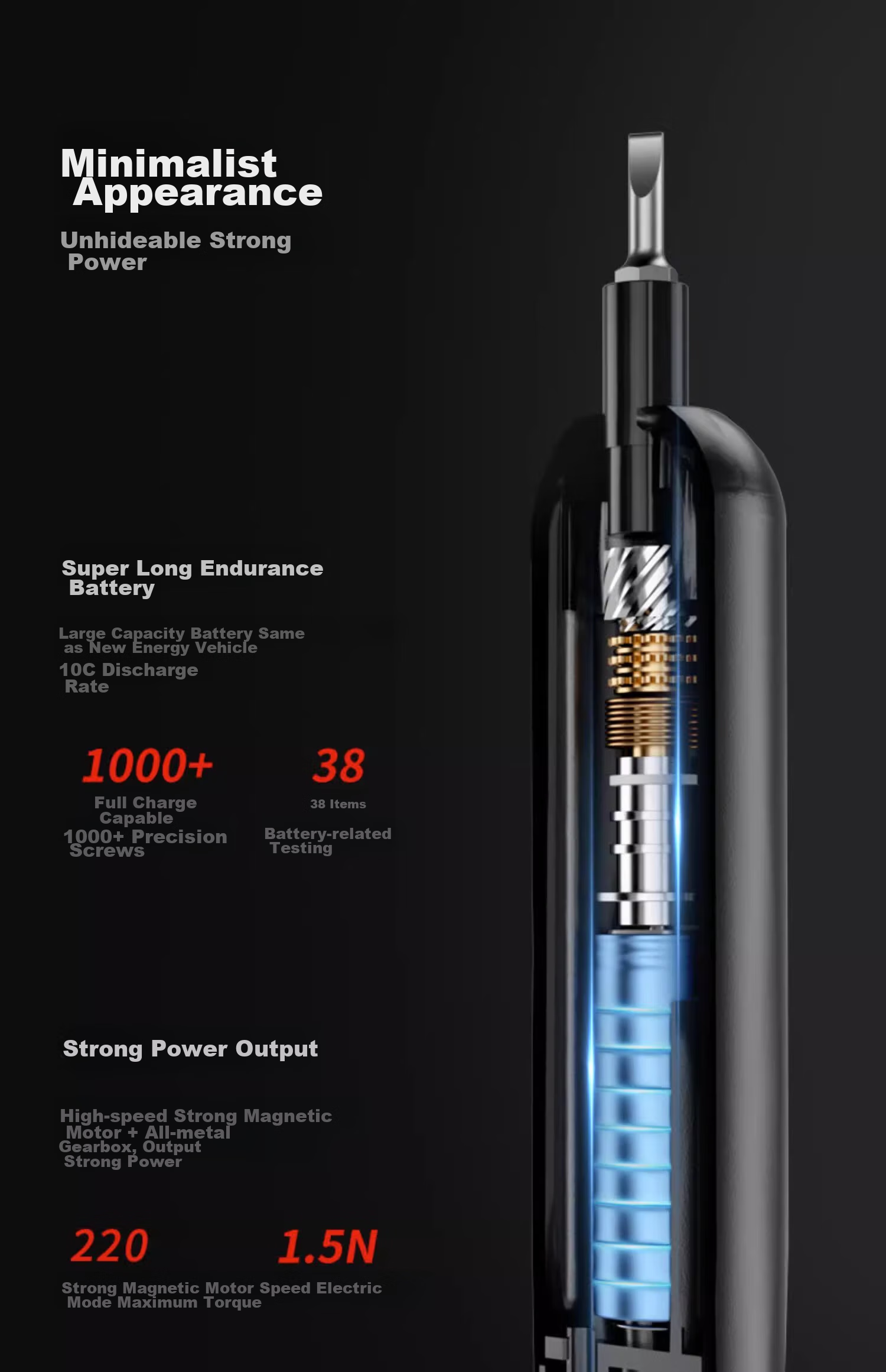 DELIXI ELECTRIC Electric Screwdriver, Portable Mini Multi-Function Rechargeable High-Voltage Insulated Screwdriver, Hand Drill, Electric Rotary Tool for Home Use 18
