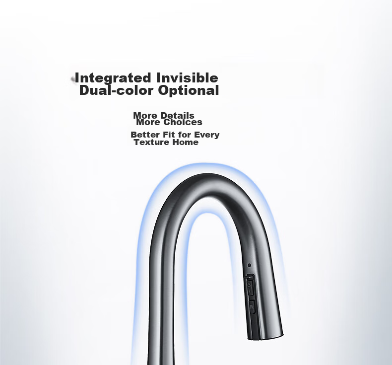 HEGII Kitchen Faucet, Seamless Pull-Out Multifunctional Sink Rotating Hot And Cold Water Tap HMF928-412 8