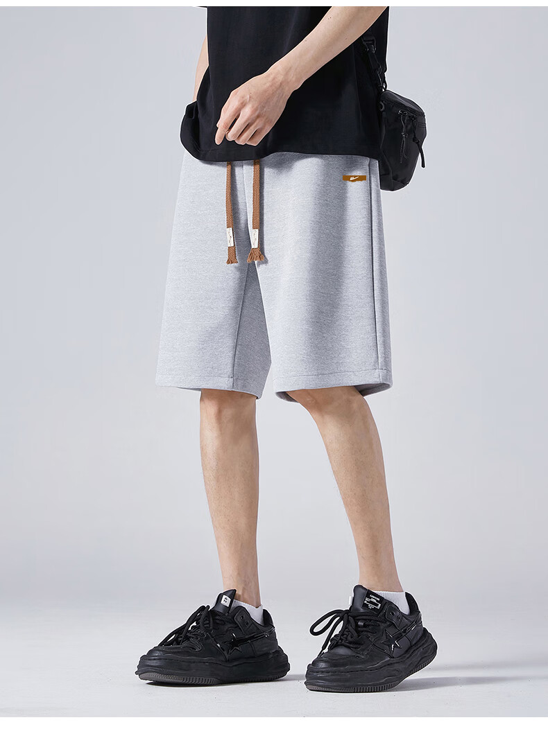 Huili Shorts, Summer Men's Sports Shorts, Loose-Fitting Outdoor Shorts for Men, Knee-Length Beach Shorts 20