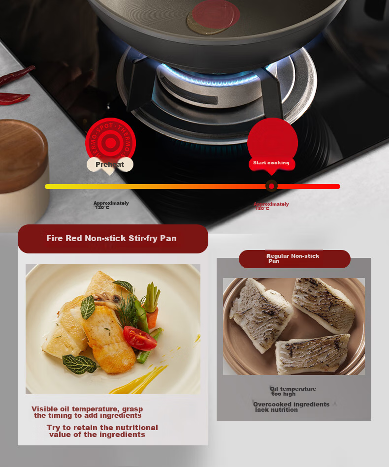 SUPOR Wok, Non-Stick Pan with Low Smoke, Oil-Saving Frying Pan, 32cm Stir-Fry Pan, Compatible with Induction Cookers, EC32AHP01 9