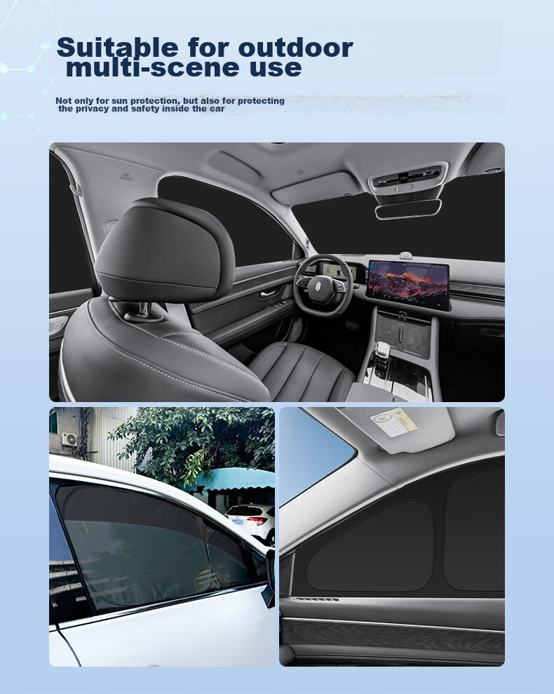 Boergai Dedicated L8 Car Sunshade, In-Car Privacy Curtain, Window Sunshade, Car Sun Protection And Heat Insulation Modification Accessories 8