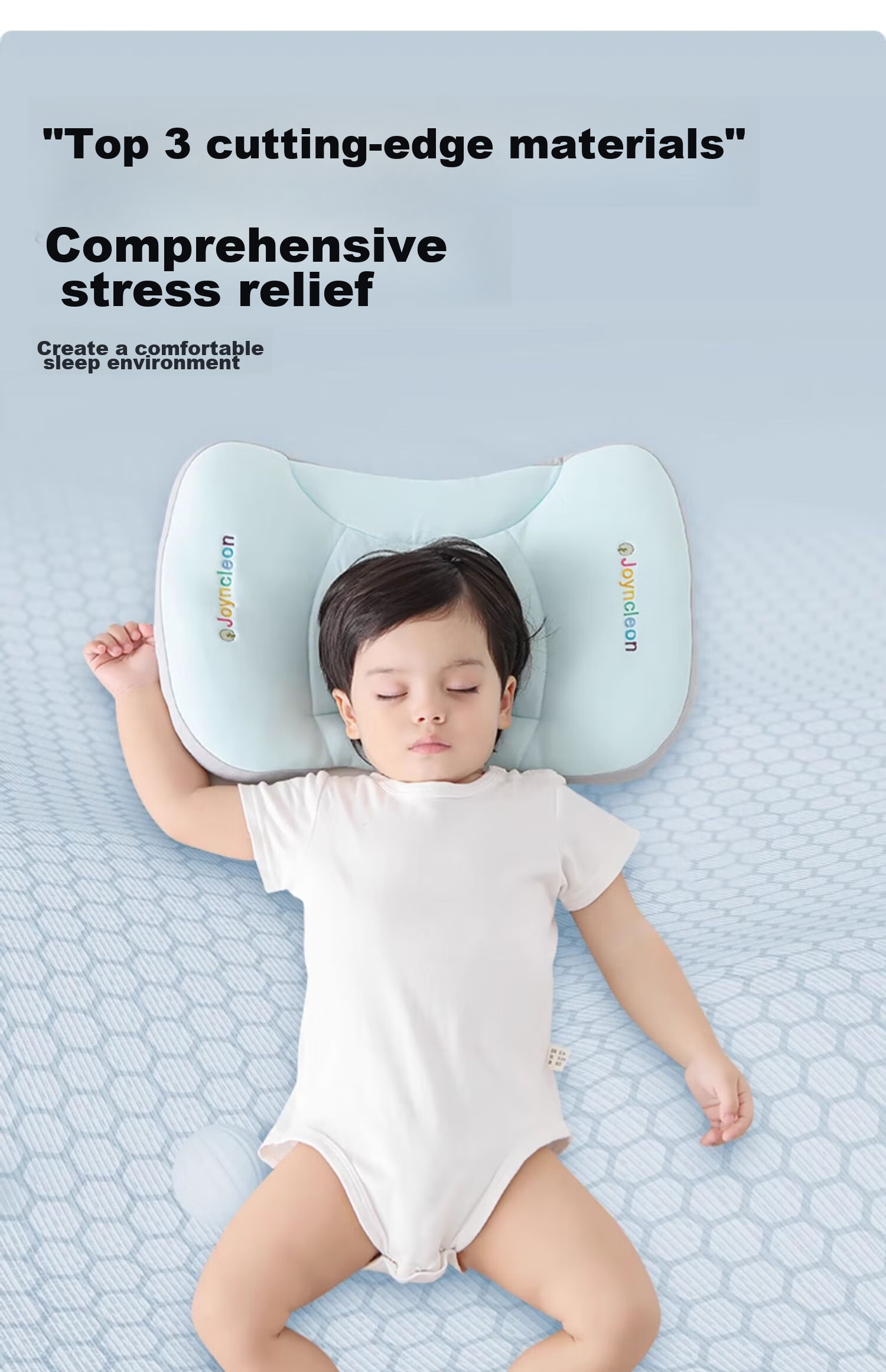 JOYNCLEON Baby Pillow Zoned Neck Support Pillow for Children 6 Months+ 1-3 Years Green jzt198355 19