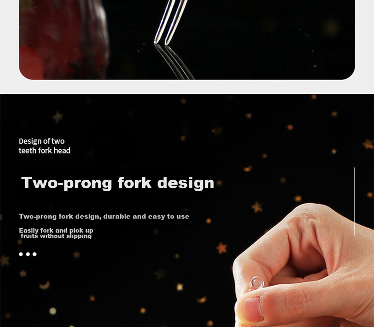 Xingfang Disposable Fruit Forks, Fruit Picks for Mooncakes, Cake Forks And Dessert Forks, Transparent Forks, 500 Pieces 4