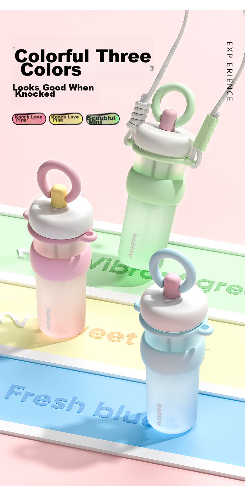 BABLOV Huaban Sen Sports Water Bottle for Women Large Capacity Tritan Straw Cup High Aesthetic Student Summer Mother's Day Gift 11