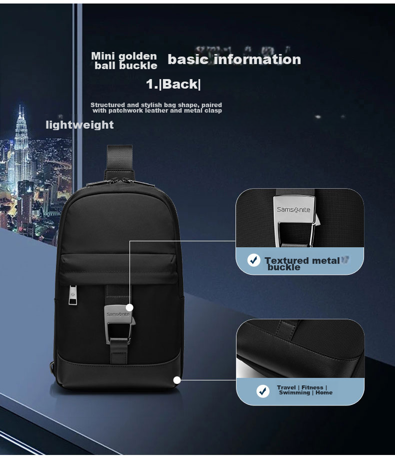 Xinxiuli Shoulder Bag for Men, Business Crossbody Bag, Fashionable Sports Casual Backpack, Birthday Gift for Men NW5 4