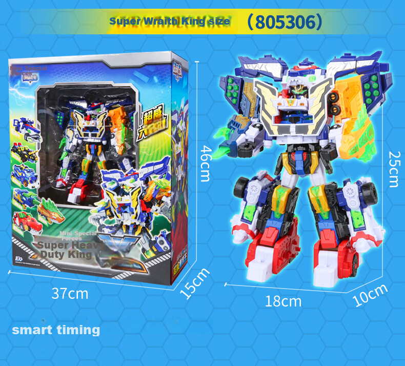 Mini Force X Super Power Beast King Mecha Season 5 Fule Transforming Toy Lion Bull Battle Vehicle Combo Boys Gift 17