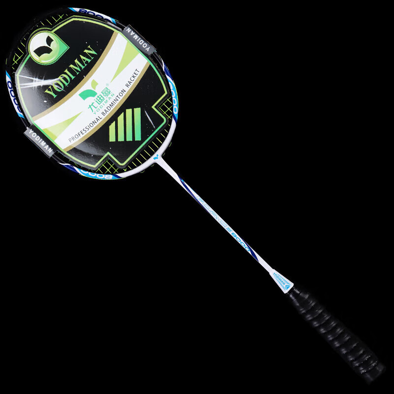 Yodiman Offense And Defense 4U Carbon Composite Training Badminton Racket, 8000 Single Racket (1 Piece)