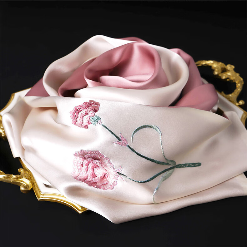 Hangsifu Suzhou Silk Scarf, Autumn And Winter Warm Neck Protection Shawl for Women, Mulberry Silk Wrap, Outer Layer, Birthday Gift for Mom 16