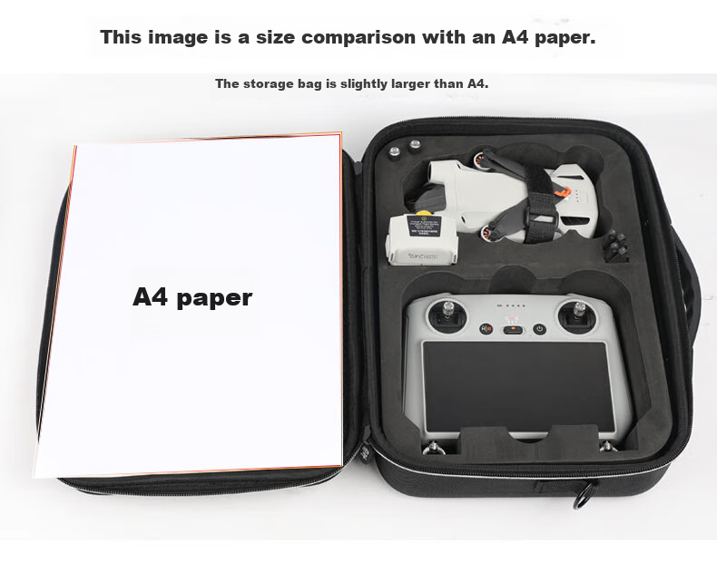 Qiye Storage Bag, Shoulder Case, Backpack, Hard Shell, Crush-Resistant, Suitable for DJI Mavic Mini 3 Pro Drone Accessories, with Screen Remote Control Version Protective Case, Mini 3 Pro 2