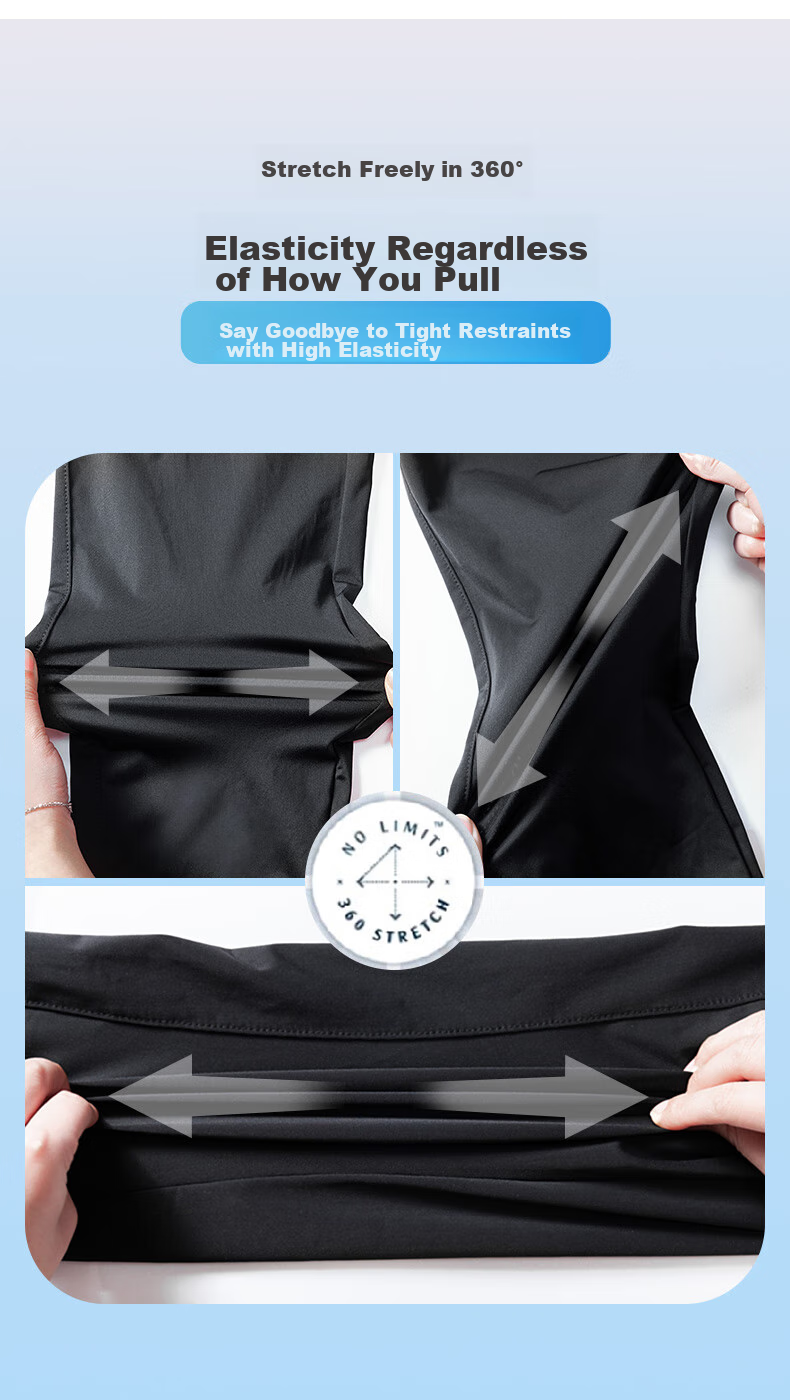 LangSha Ice Silk Sports Pants for Women, Quick-Dry Long Trousers, Summer Thin Mesh Breathable Loose Casual Pants for Couples 6